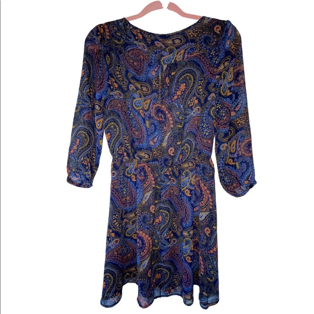 3/25$ 🛒 BOHO Sheer Paisley Dress